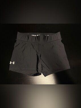 Under Armour Black Elastic-Waist Performance Shorts